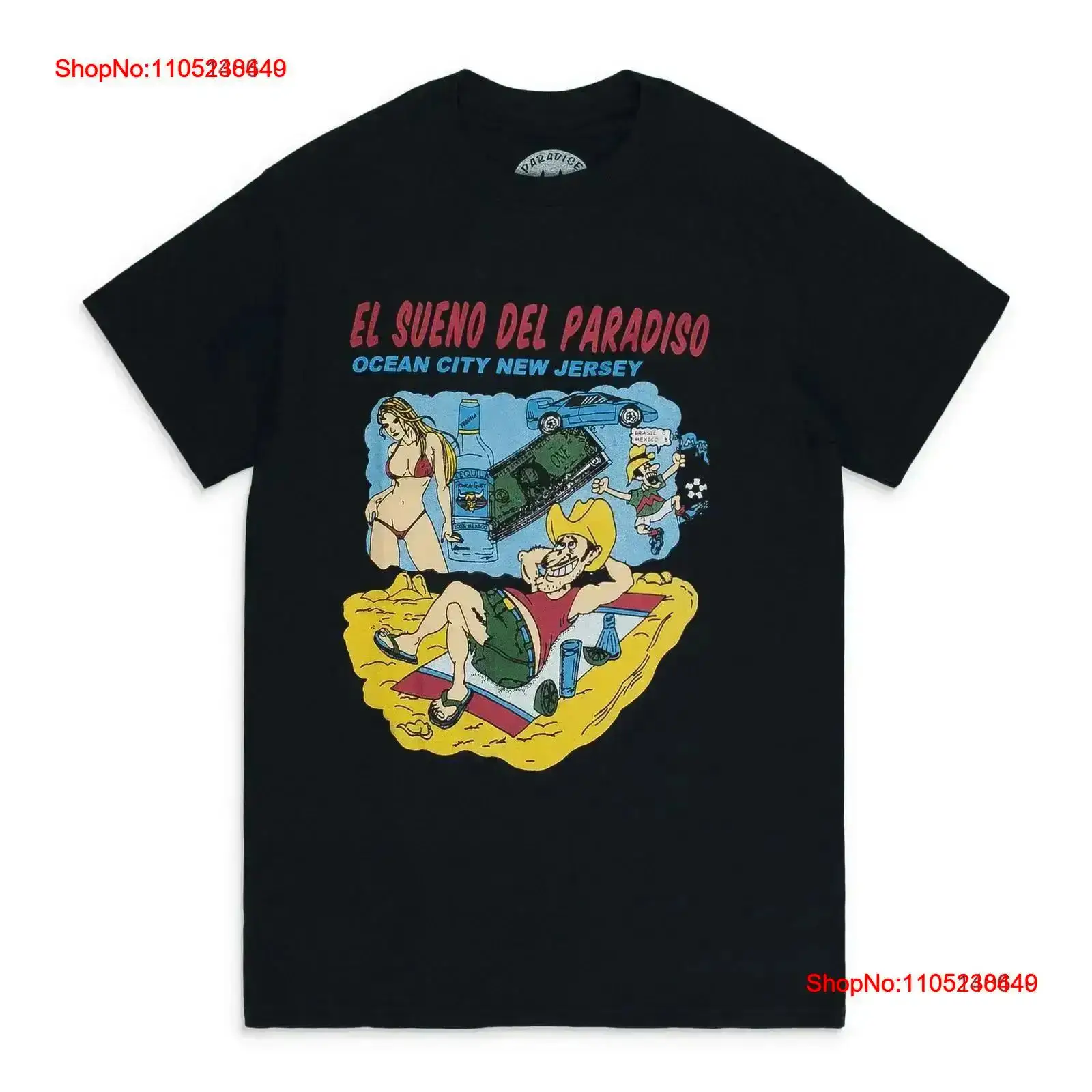 Mens Fashion In 40S - เสื้อยืด NWT PARADIS3 สีดำ รุ่น EL
