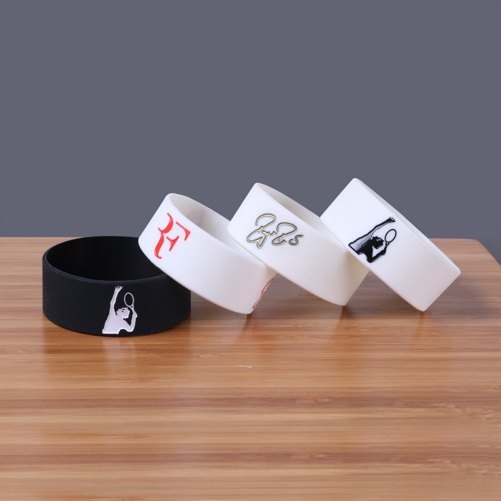 Men'S Fashion Now - 1Pc สร้อยข้อมือเทนนิส King Roger Federer สร้อยซิลิโคนกำไลข้อมือกีฬายางสร้อยข้อมือผู้ชายเครื่องประดับสายรัดข้อมือ