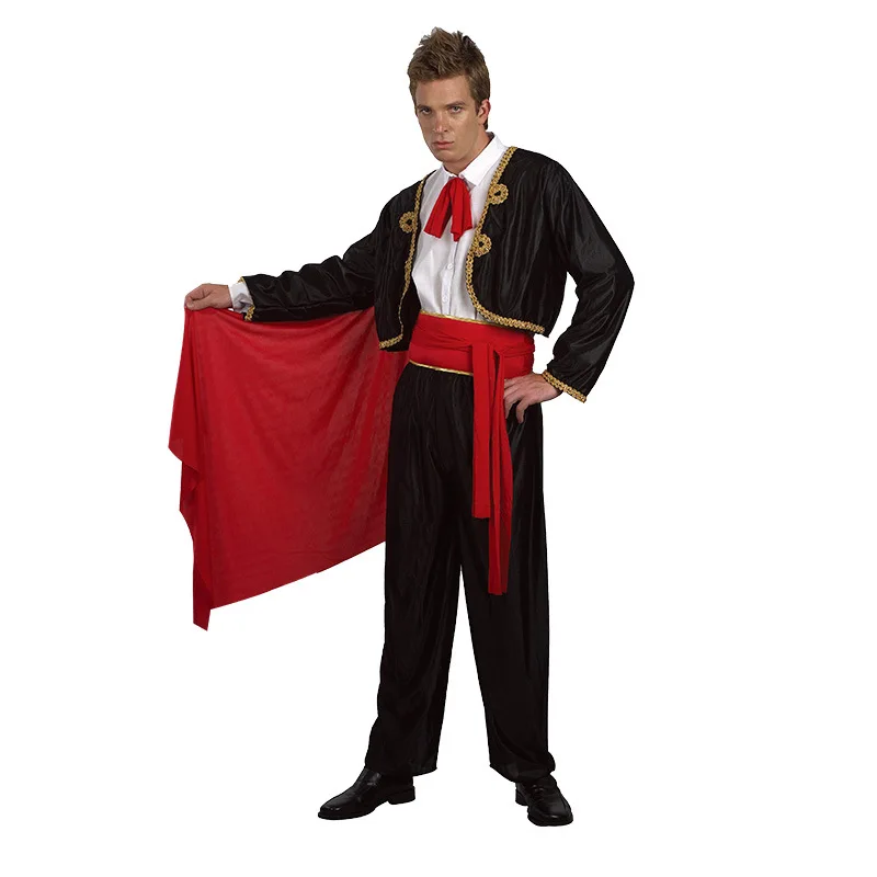Mens Fashion Jumpsuit - ฮาโลวีนผู้ใหญ่ผู้ชายสเปน Matador สเปน Bullfighter สไตล์คอสเพลย์เครื่องแต่งกายเครื่องแต่งกาย Masquerade