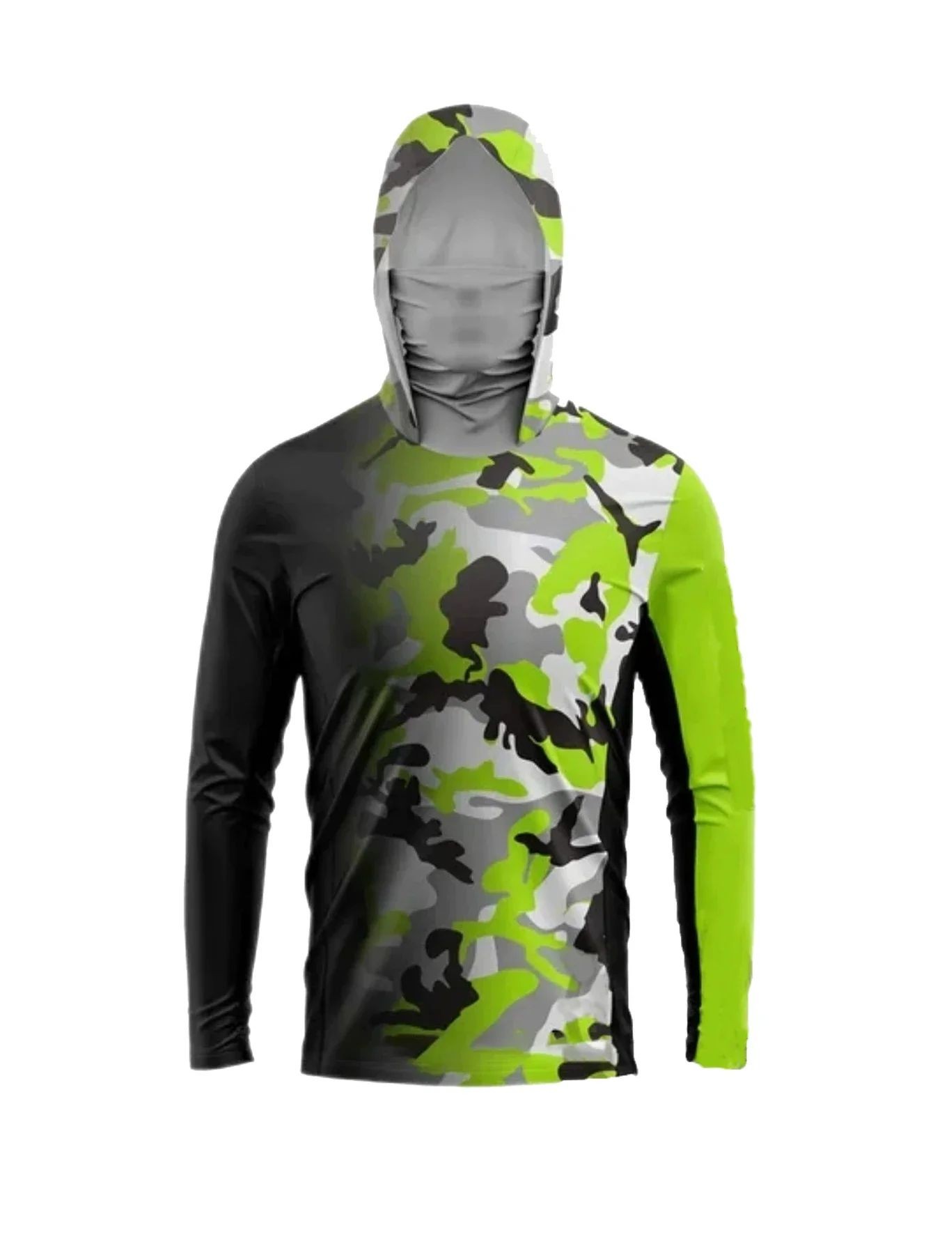 Mens Fashion Casual 2026 - เสื้อยืดแขนยาวผู้ชายสไตล์ใหม่ฤดูร้อน 2026 ลายพิมพ์ลายพราง 3 มิติ ลำลอง