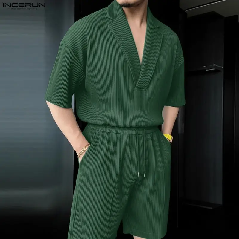INCERUN ชุดเซ็ตผู้ชาย เสื้อเชิ - Mens Fashion Casual 2026 บทวิจารณ์และราคา
