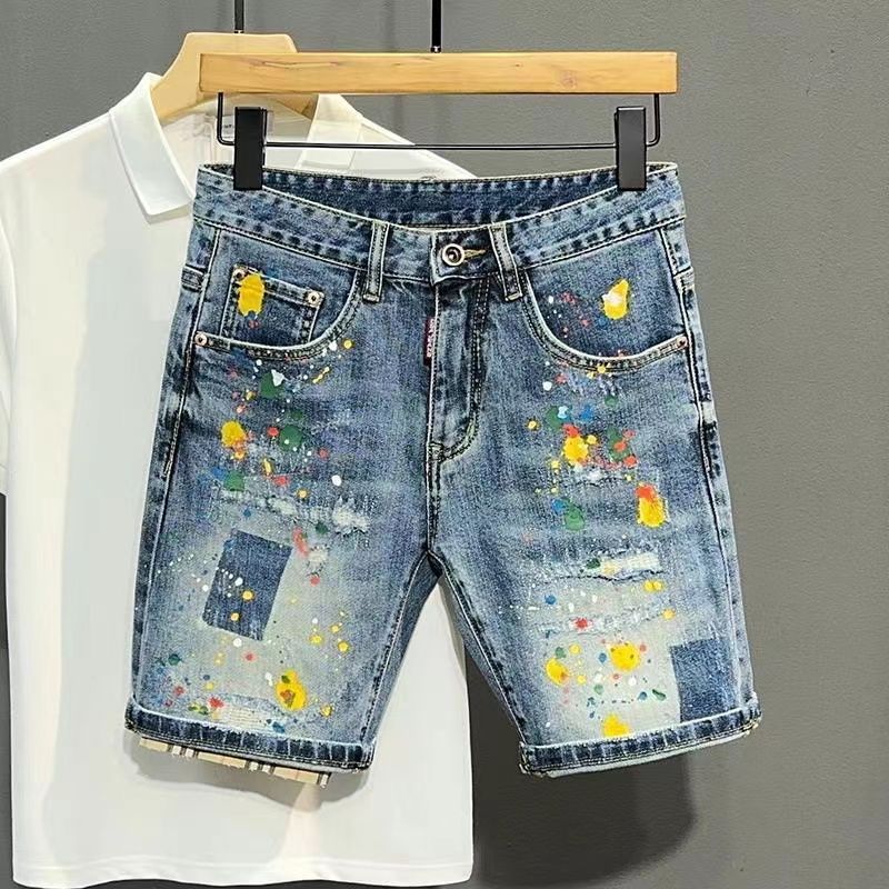 กางเกงยีนส์สั้นผู้ชายกางเกง Gr - Men Fashion Jeans บทวิจารณ์และราคา