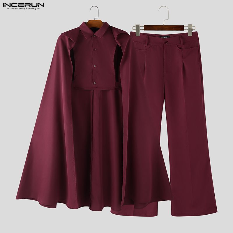INCERUN ชุดเซ็ตผู้ชาย สีพื้น ป - Mens Fashion Casual 2026 บทวิจารณ์และราคา