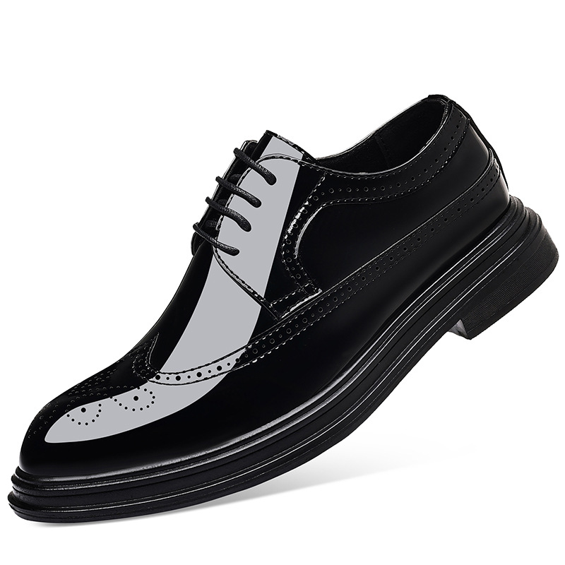 รองเท้าหนังแก้วผู้ชายแบบ Brogu - Oxford Shoes Brogue บทวิจารณ์และราคา