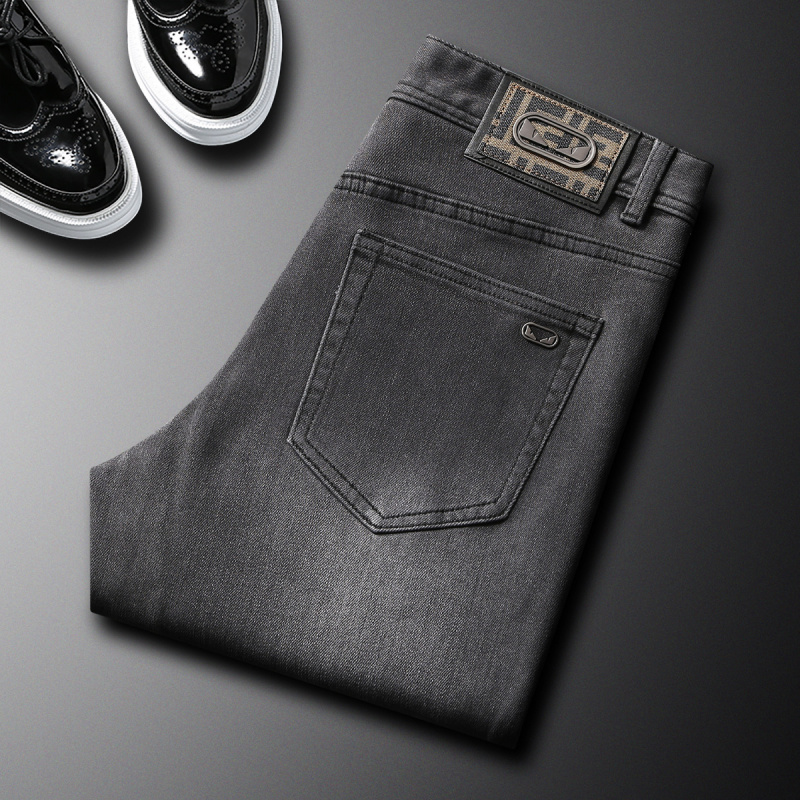2025 ฤดูใบไม้ร่วงใหม่อินเทรนด์ - Men'S Fashion Grey Jeans บทวิจารณ์และราคา