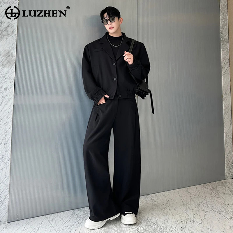 เสื้อแจ็คเก็ตคอปก LUZHEN รุ่น  - Men'S Fashion Zipper Jacket บทวิจารณ์และราคา