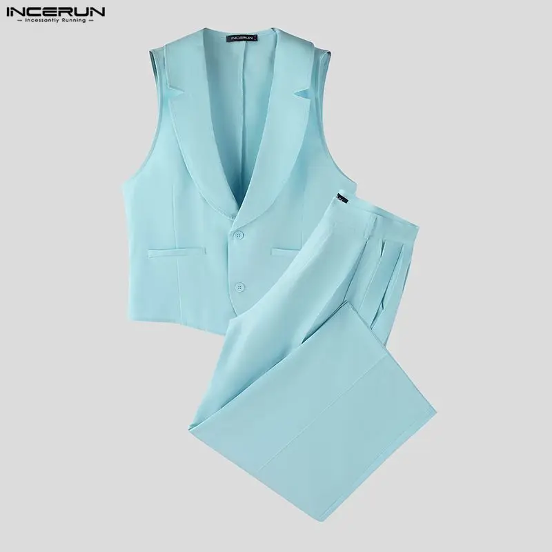 INCERUN ชุดเซ็ตผู้ชาย สีพื้น ค - Mens Fashion Casual 2026 บทวิจารณ์และราคา
