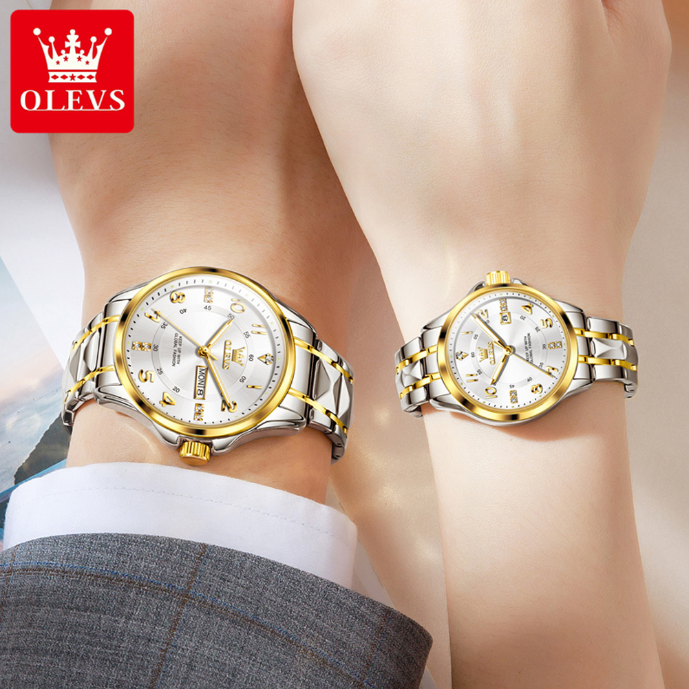 OLEVS 2910 นาฬิกาคู่รัก นาฬิกา - Mens Fashion In 40S บทวิจารณ์และราคา