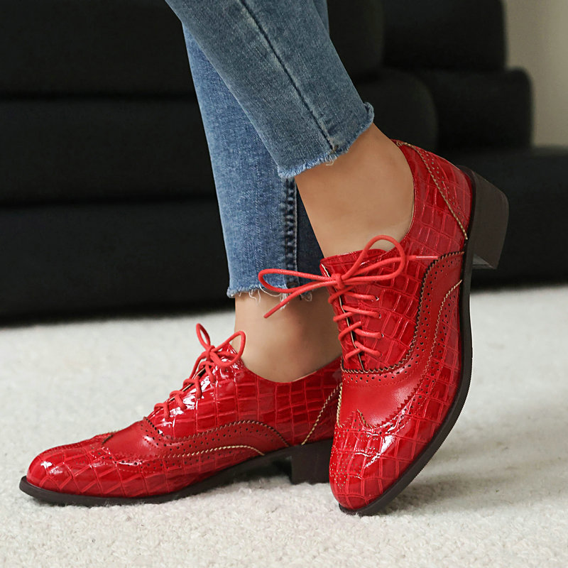 รองเท้าอ็อกซ์ฟอร์ดลายหินสำหรับ - Oxford Shoes Brogue บทวิจารณ์และราคา