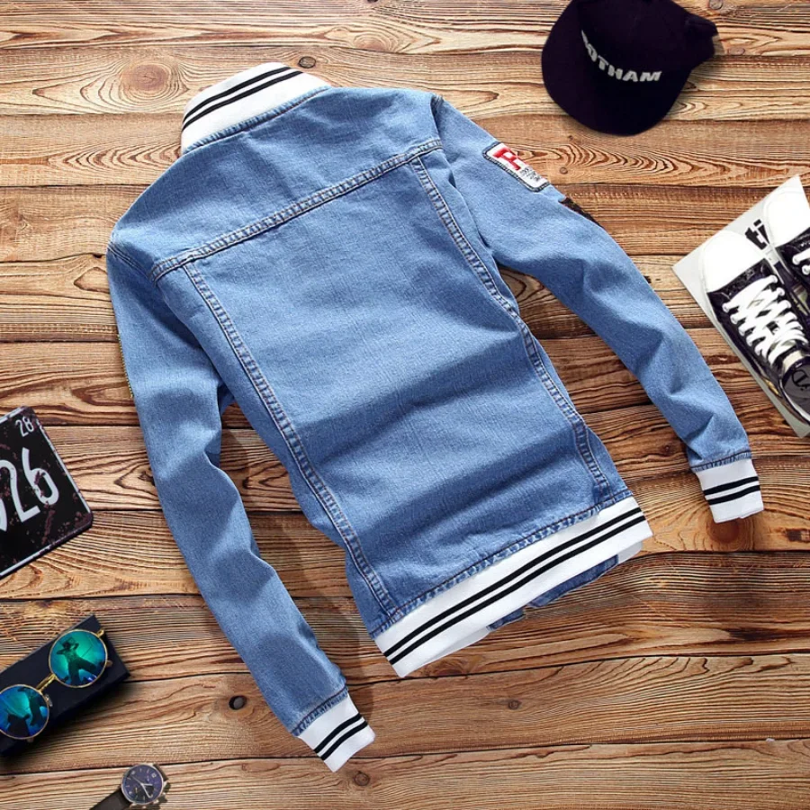 แจ็คเก็ตยีนส์ผู้ชายรุ่นใหม่ปี  - Mens Fashion Denim Jacket บทวิจารณ์และราคา