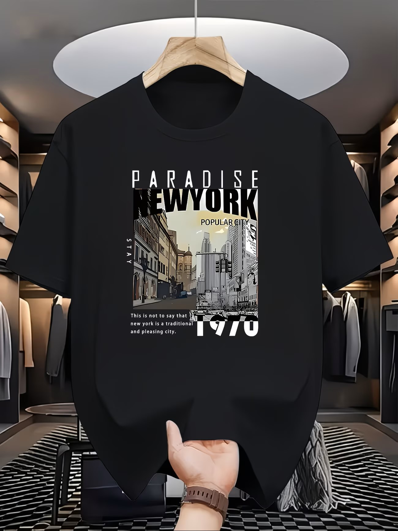 เสื้อยืดแขนสั้นพิมพ์ลาย PARADI - York Men'S Fashion บทวิจารณ์และราคา