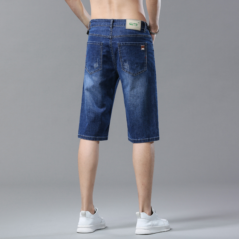 กางเกงขาสั้นผู้ชายฤดูร้อนตรงกา - Men Fashion Jeans บทวิจารณ์และราคา