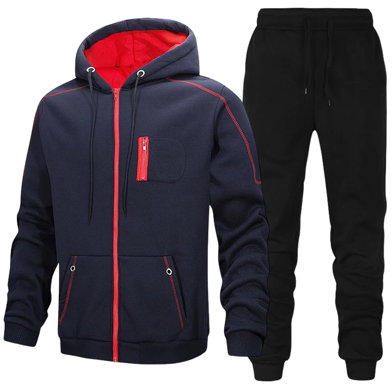 ชุดวอร์มแฟชั่นผู้ชาย เสื้อฮู้ด - Men'S Fashion Zipper Jacket บทวิจารณ์และราคา