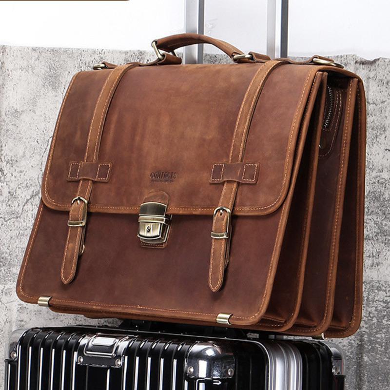 New Fashionable Leather Briefc - Mens Fashion In 40S บทวิจารณ์และราคา