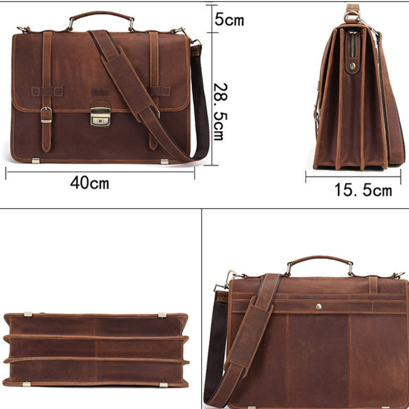 New Fashionable Leather Briefc - Mens Fashion In 40S บทวิจารณ์และราคา