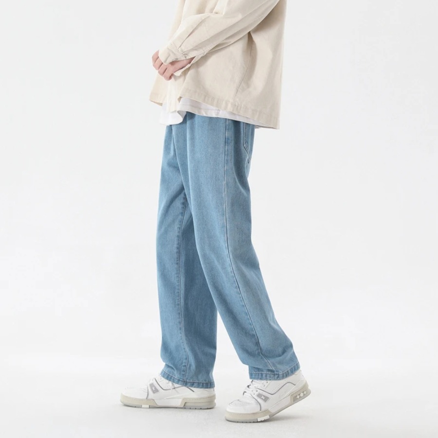 กางเกงยีนส์ผู้ชายสไตล์เกาหลีให - Men'S Fashion Grey Jeans บทวิจารณ์และราคา