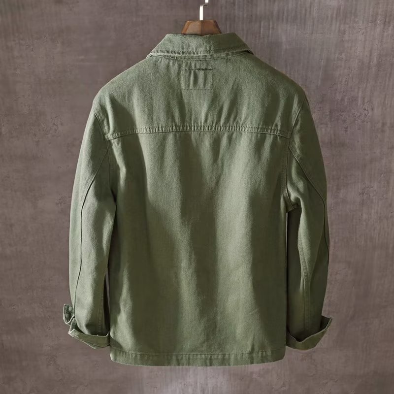 ฤดูใบไม้ผลิและฤดูใบไม้ร่วงใหม่ - Mens Fashion Denim Jacket บทวิจารณ์และราคา