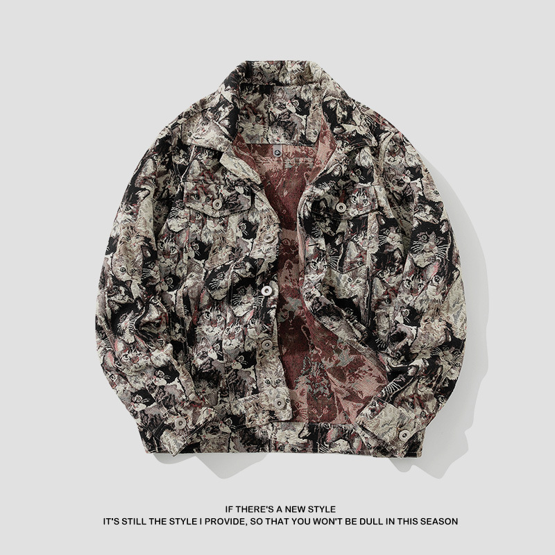เสื้อแจ็คเก็ตยีนส์ปักลายสไตล์ฮ - Mens Fashion Denim Jacket บทวิจารณ์และราคา