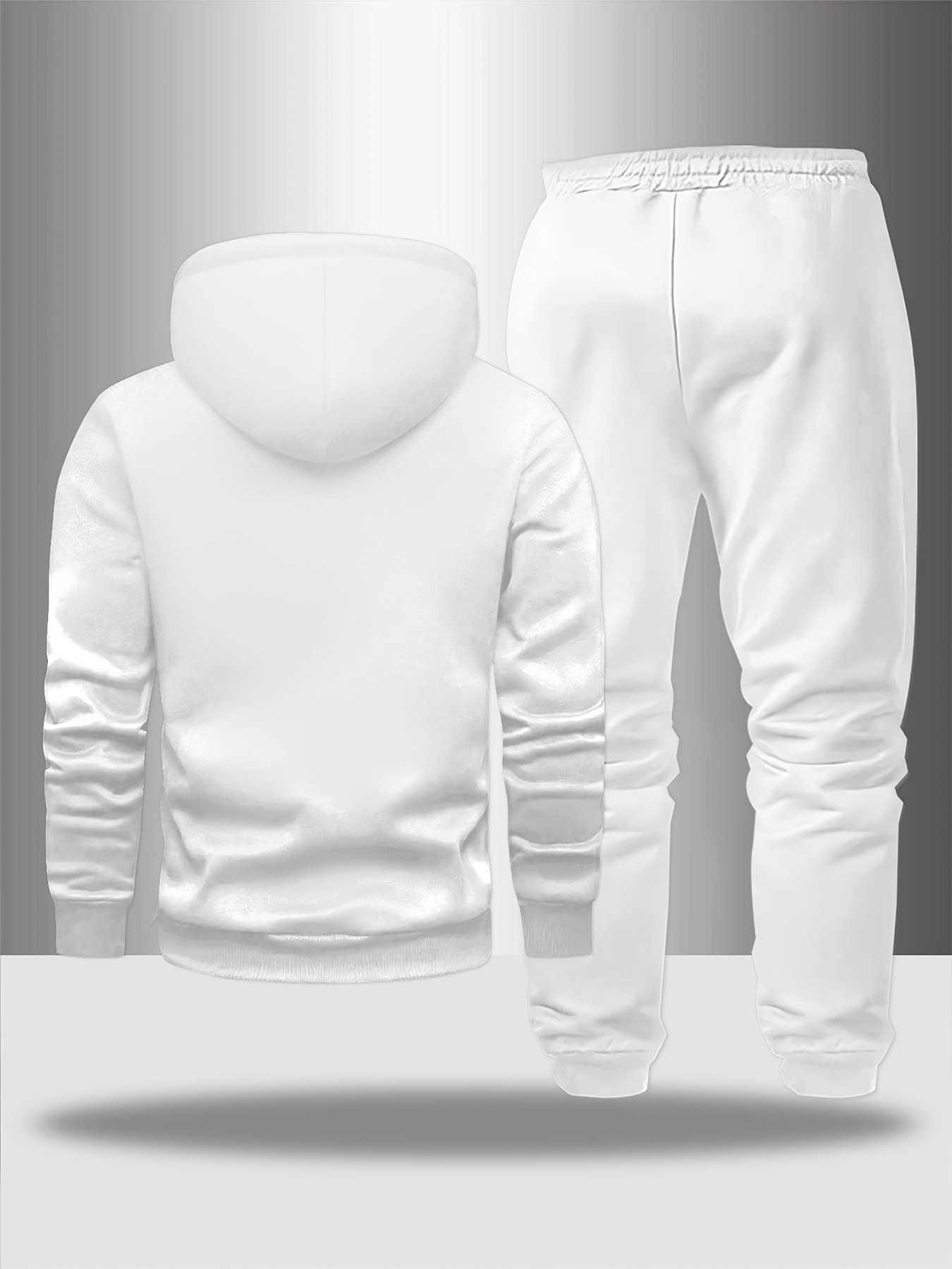 ชุดเซ็ตเสื้อฮู้ดและกางเกงลำลอง - Men'S Fashion Logo บทวิจารณ์และราคา