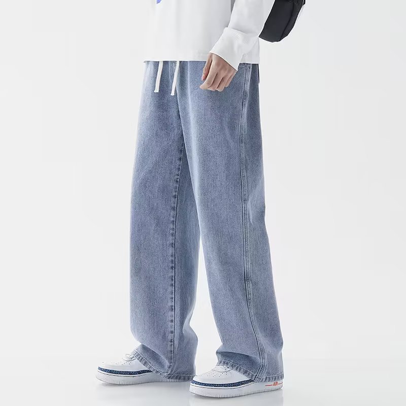 กางเกงยีนส์ผู้ชายสไตล์สตรีทแวร - Men'S Fashion Grey Jeans บทวิจารณ์และราคา