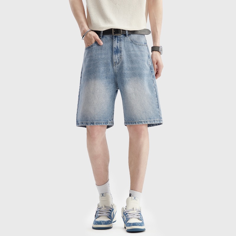 กางเกงยีนส์ขาสั้นสีดำบางเบาสำห - Men'S Fashion Jeans บทวิจารณ์และราคา