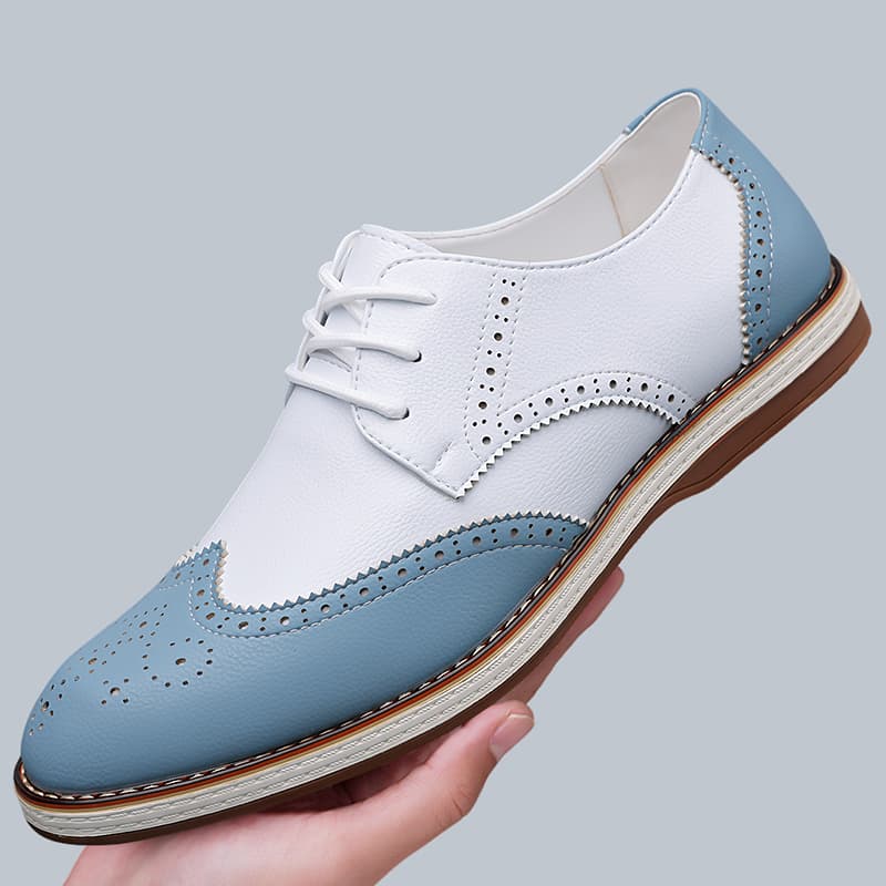 รองเท้าออกซ์ฟอร์ดแบบผูกเชือกสี - Oxford Shoes Brogue บทวิจารณ์และราคา