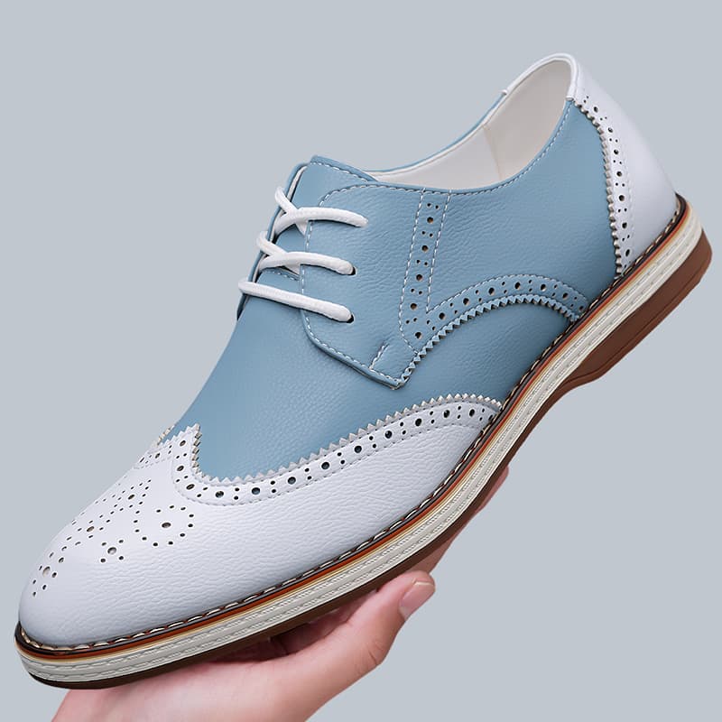 รองเท้าออกซ์ฟอร์ดแบบผูกเชือกสี - Oxford Shoes Brogue บทวิจารณ์และราคา