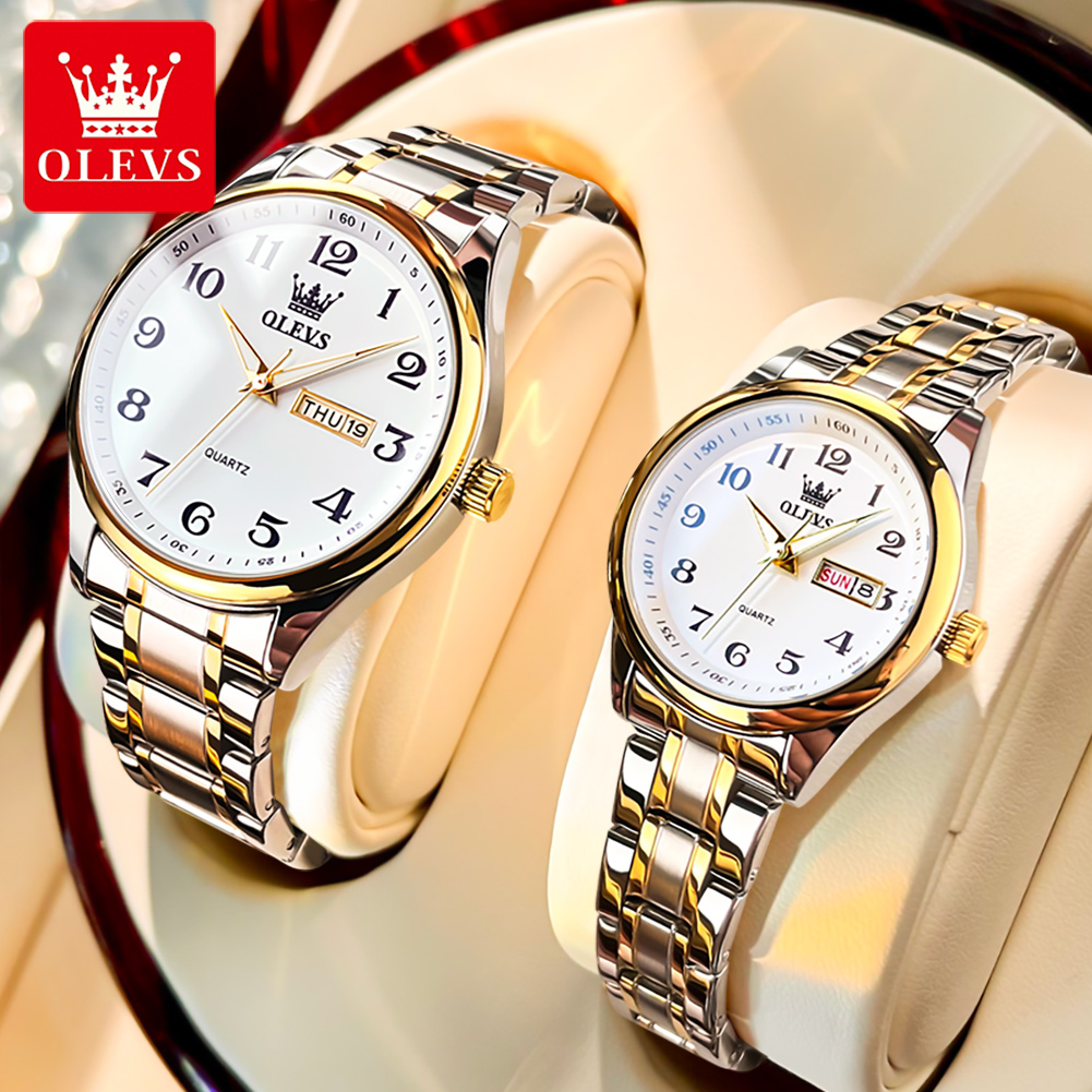 OLEVS นาฬิกาควอทซ์คู่แบรนด์ชั้ - Mens Fashion In 40S บทวิจารณ์และราคา