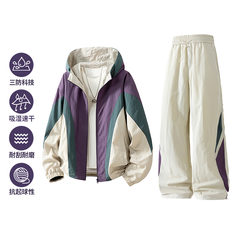 ชุดแจ็คเก็ตผู้ชายแบบสองชิ้นสำห - Men'S Fashion Zipper Jacket บทวิจารณ์และราคา