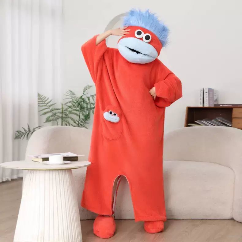 ชุดนอนการ์ตูนสัตว์ประหลาดปากให - Mens Fashion Jumpsuit บทวิจารณ์และราคา