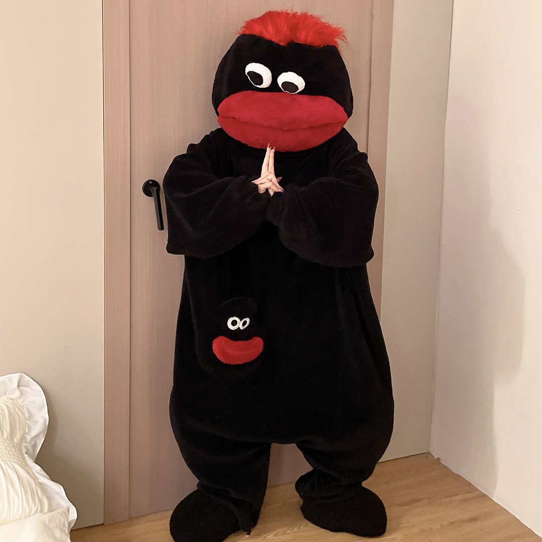 ชุดนอนการ์ตูนสัตว์ประหลาดปากให - Mens Fashion Jumpsuit บทวิจารณ์และราคา