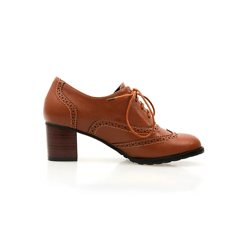 อังกฤษผู้หญิงOxfordsรองเท้าส้น - Oxford Shoes Brogue บทวิจารณ์และราคา