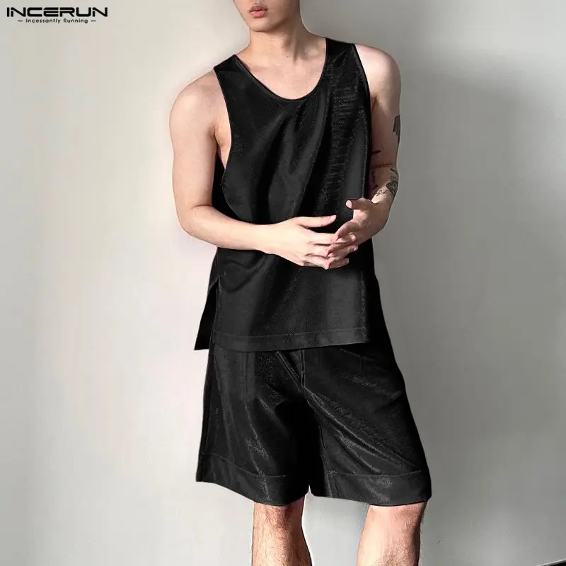 INCERUN ชุดผู้ชาย เสื้อกล้ามคอ - Mens Fashion Casual 2026 บทวิจารณ์และราคา