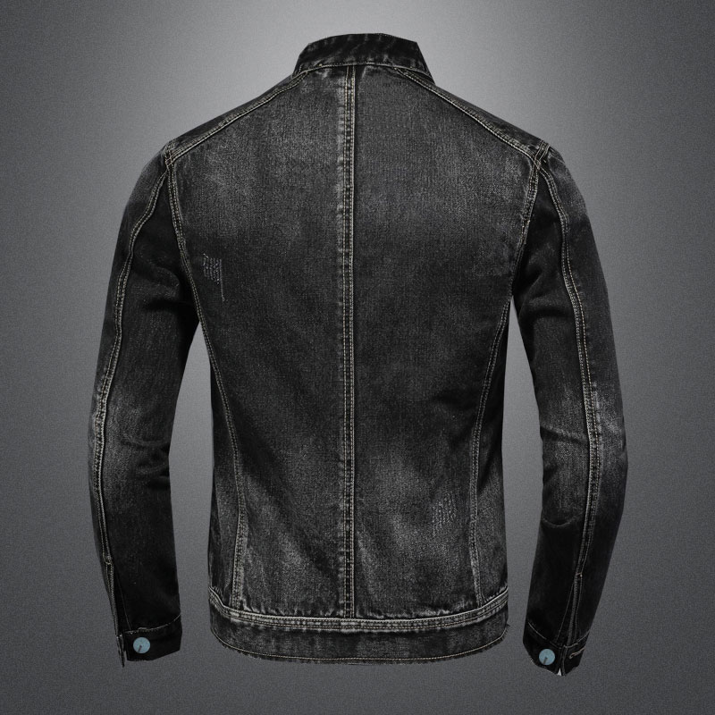 แจ็กเก็ตนักบินคอตั้งสไตล์วินเท - Mens Fashion Denim Jacket บทวิจารณ์และราคา