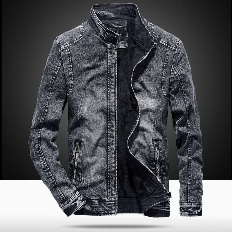 แจ็คเก็ตยีนส์ผู้ชายแฟชั่นยุโรป - Mens Fashion Denim Jacket บทวิจารณ์และราคา
