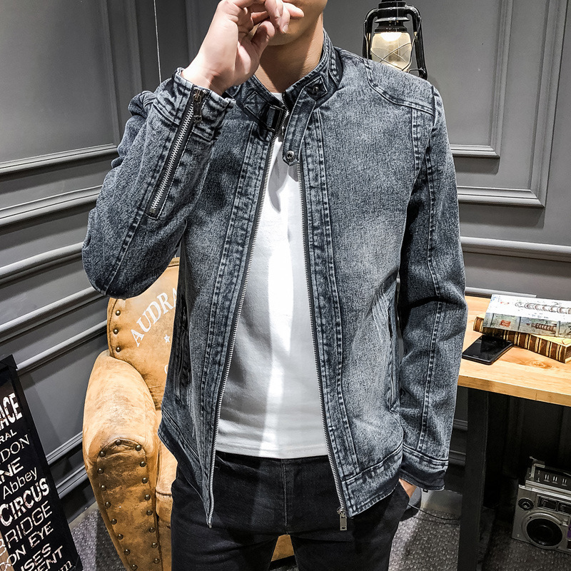 แจ็คเก็ตยีนส์ผู้ชายแฟชั่นยุโรป - Mens Fashion Denim Jacket บทวิจารณ์และราคา