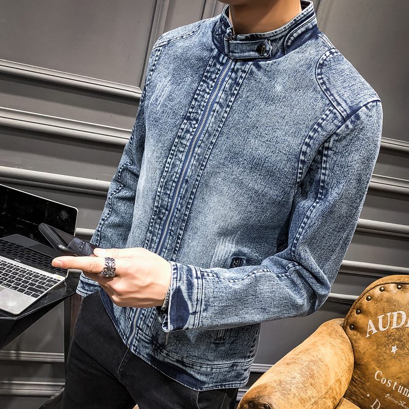 แจ็คเก็ตยีนส์ผู้ชายแฟชั่นยุโรป - Mens Fashion Denim Jacket บทวิจารณ์และราคา