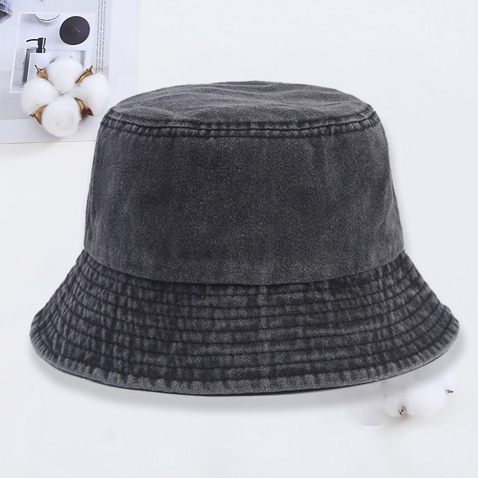 หมวกบักเก็ตยีนส์โลโก้สั่งทำ หม - Men'S Fashion Logo บทวิจารณ์และราคา