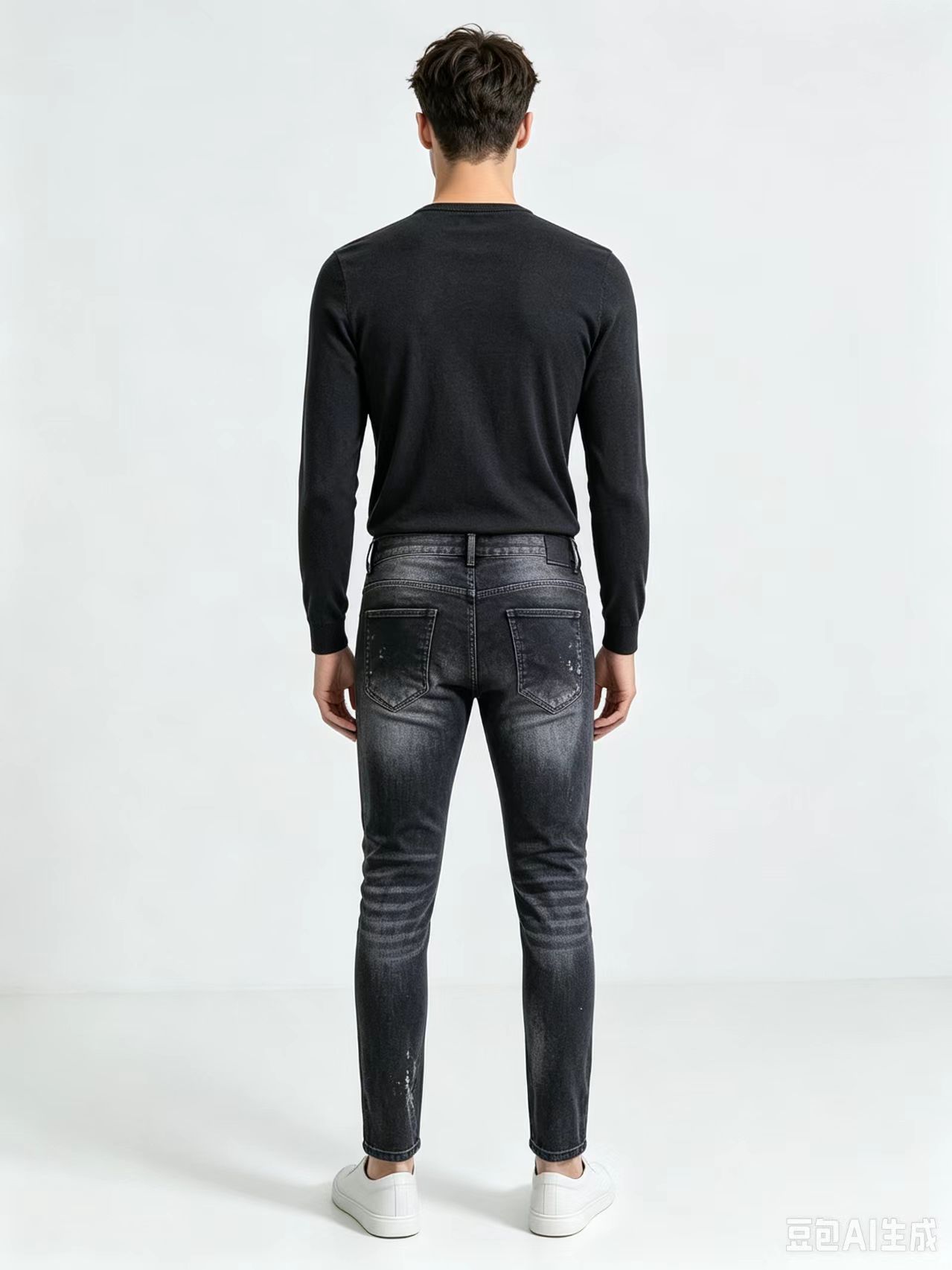 กางเกงยีนส์ผู้ชายทรงสกินนี่สีด - Men'S Fashion Grey Jeans บทวิจารณ์และราคา