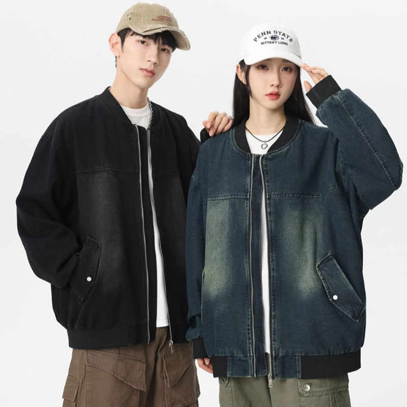 เสื้อแจ็คเก็ตสปอร์ตสไตล์ลำลองส - Mens Fashion Denim Jacket บทวิจารณ์และราคา