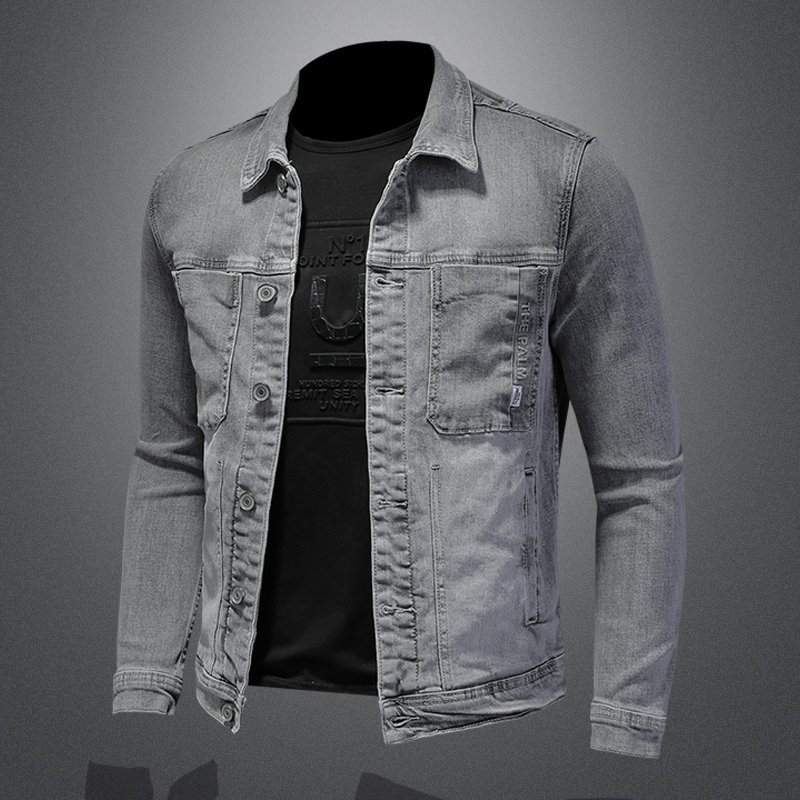 แฟชั่น Denim แจ็คเก็ตผู้ชายผ้า - Mens Fashion Denim Jacket บทวิจารณ์และราคา