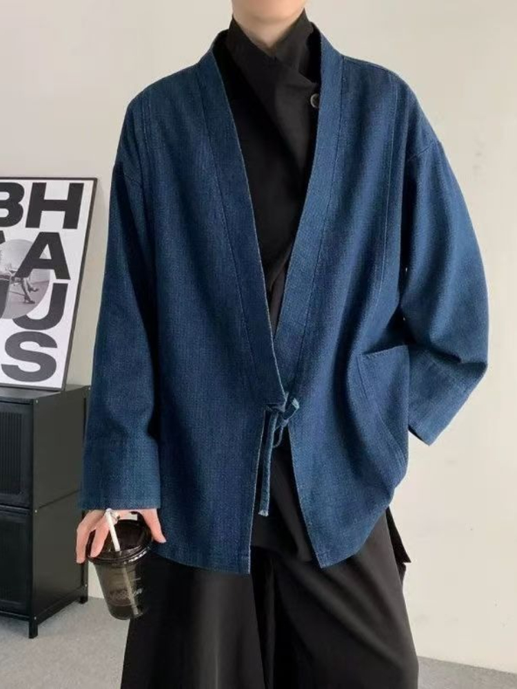 เสื้อโค้ทยีนส์สไตล์วินเทจญี่ปุ - Mens Fashion Denim Jacket บทวิจารณ์และราคา