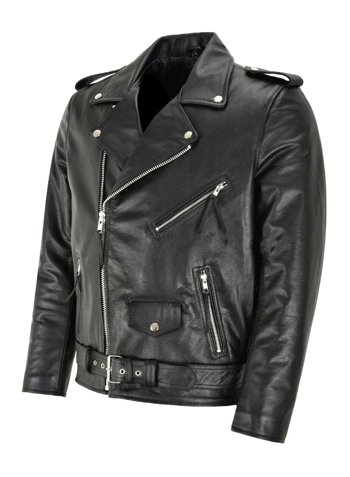 เสื้อแจ็คเก็ตหนังแฟชั่นผู้ชาย  - Men'S Fashion Zipper Jacket บทวิจารณ์และราคา