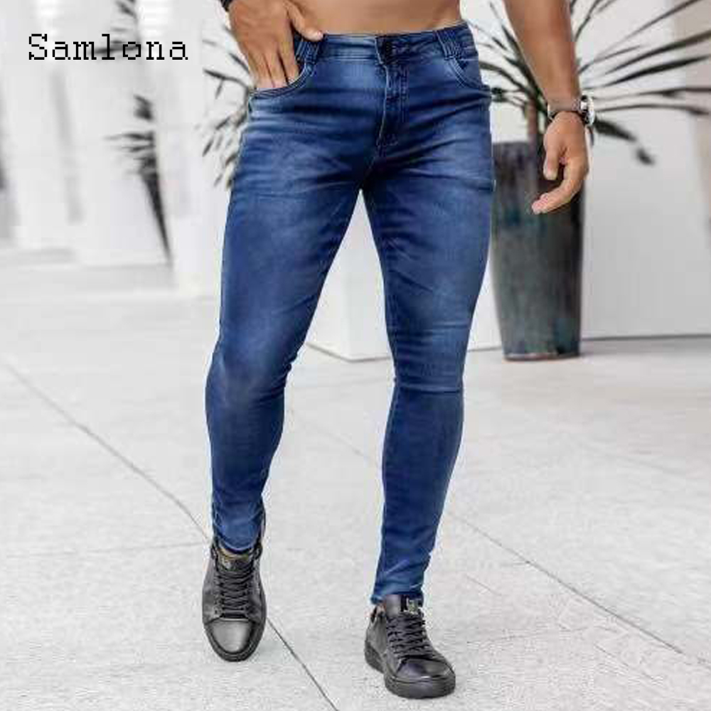 Samlona กางเกงยีนส์ขายาวสำหรับ - Men'S Fashion Grey Jeans บทวิจารณ์และราคา