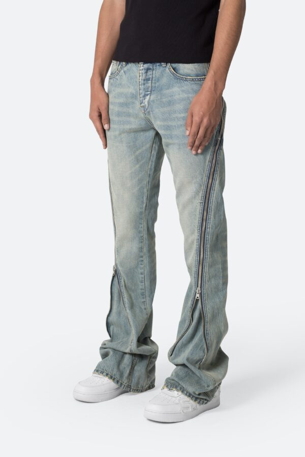 กางเกงยีนส์ทรงบานสไตล์ยุโรปอเม - Men'S Fashion Grey Jeans บทวิจารณ์และราคา