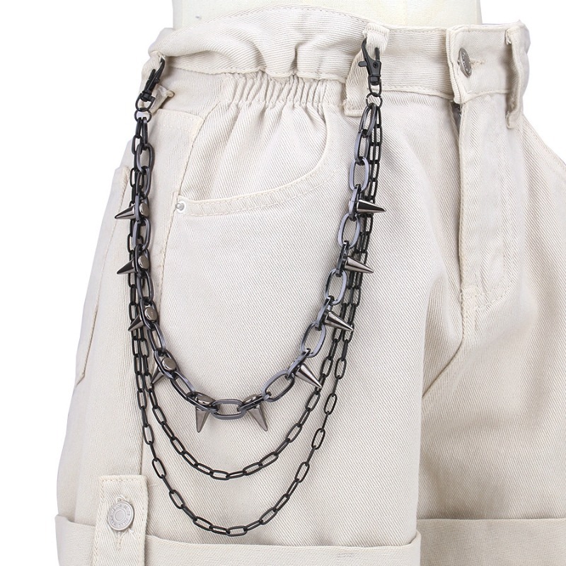 โซ่คาดเอวสไตล์ฮิปฮอป พังก์ร็อก - Men'S Fashion Jeans บทวิจารณ์และราคา