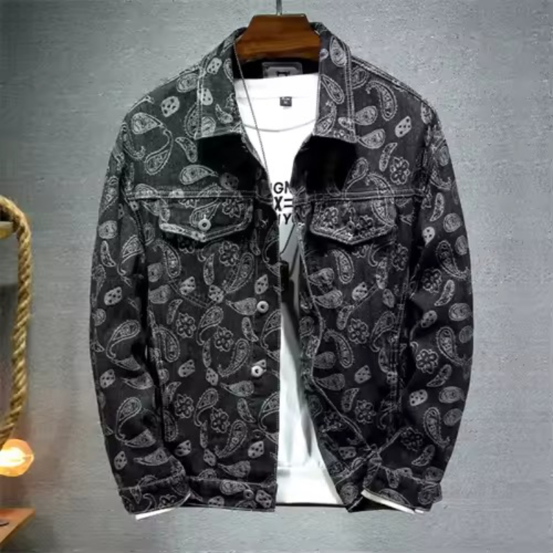 ใหม่ 2025 ฤดูใบไม้ผลิญี่ปุ่น V - Mens Fashion Denim Jacket บทวิจารณ์และราคา