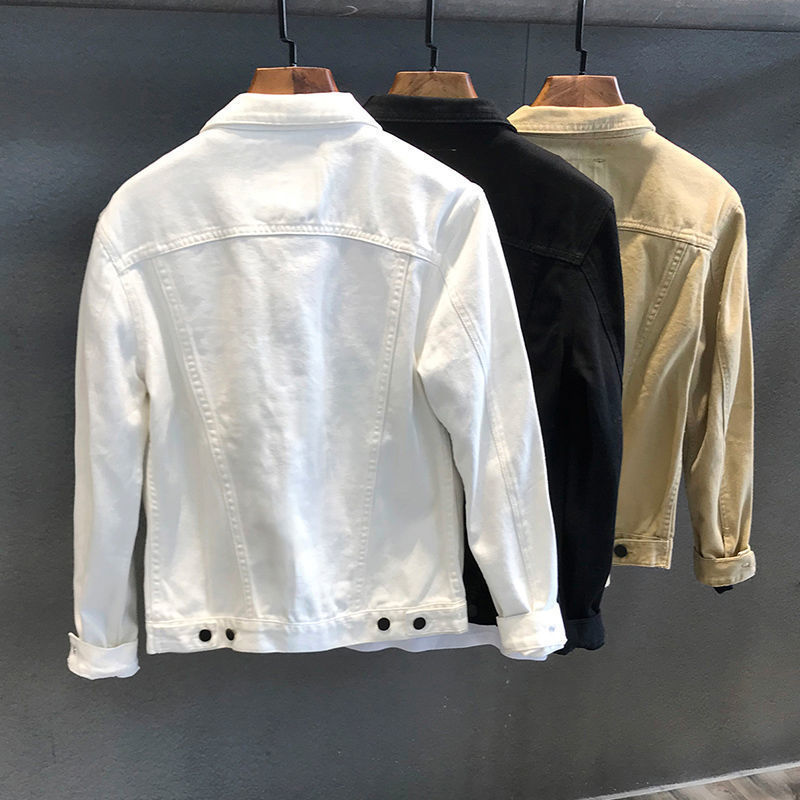 ฤดูใบไม้ผลิฤดูใบไม้ร่วงผู้ชาย  - Mens Fashion Denim Jacket บทวิจารณ์และราคา