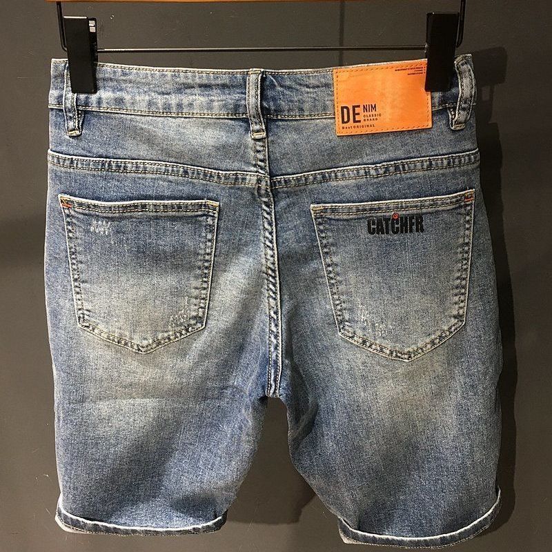 กางเกงยีนส์ขาสั้นสำหรับผู้ชายโ - Men'S Fashion Jeans บทวิจารณ์และราคา