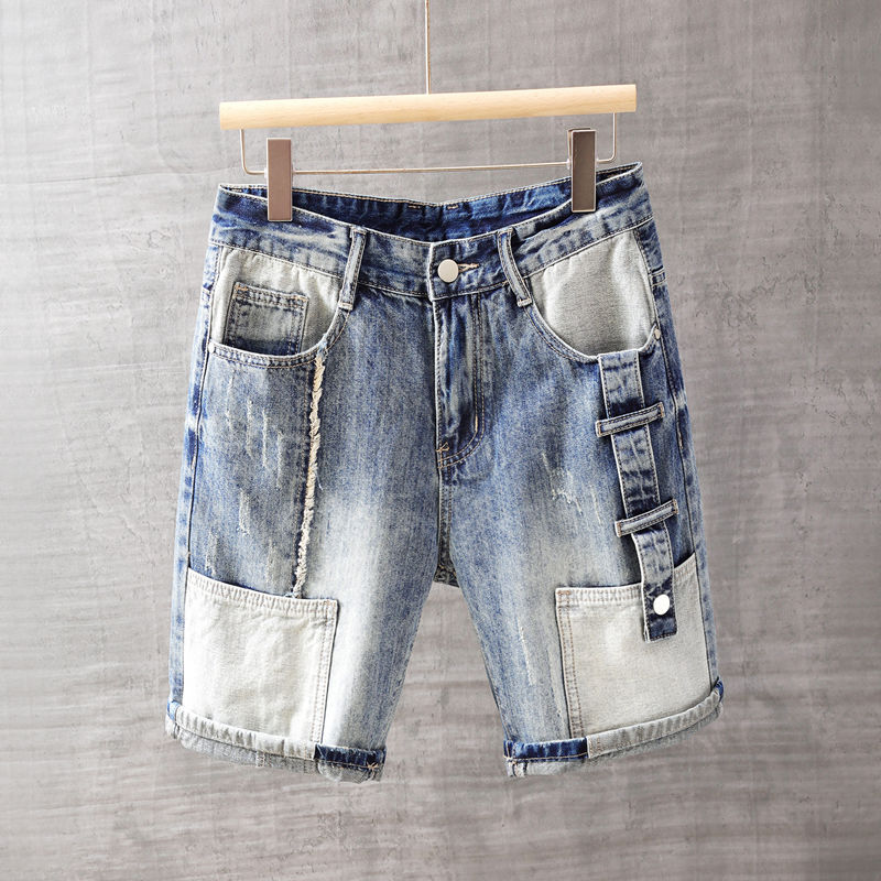 กางเกงยีนส์ขาสั้นผู้ชายกางเกงพ - Men Fashion Jeans บทวิจารณ์และราคา